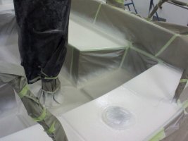 Cockpit painted, ready to remove tape.jpg