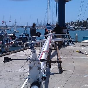 Stepping the mast