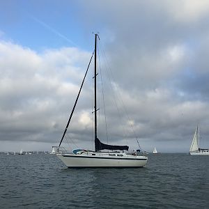 Parked out side San Diego Bay