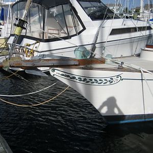 New bowsprit by previous owner