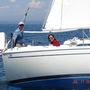 Sailing Across Jericho Bay 2007