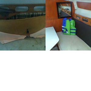 Starboard settee, old vs. new