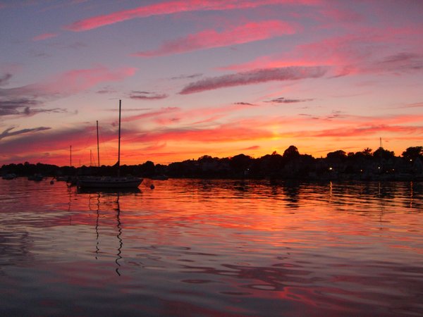 Boston Harbor Sunset