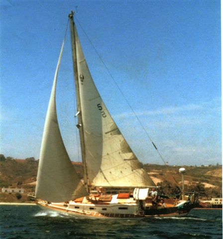 DUKKE Under sail in San Diego.