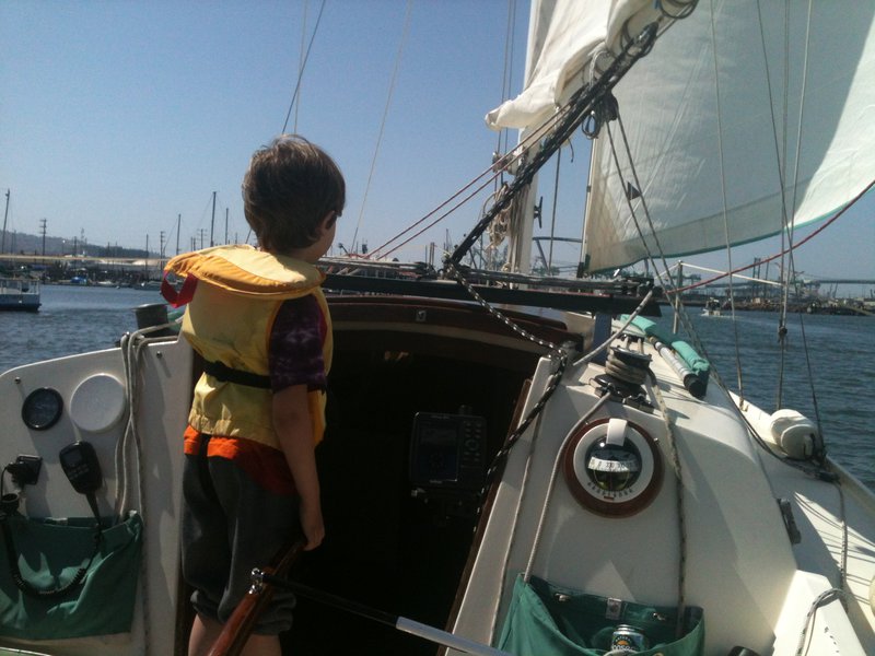 James bringing Her in under sail!