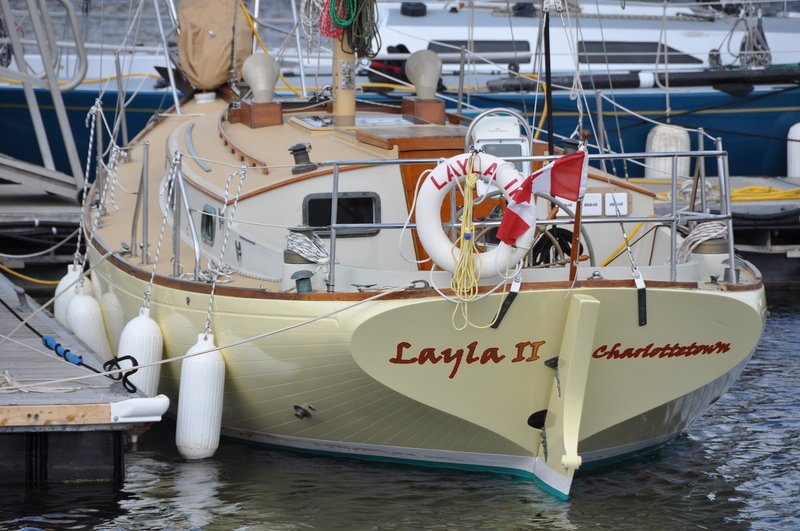 LAYLA II stern to