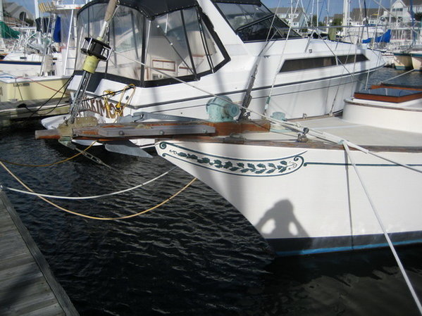 New bowsprit by previous owner