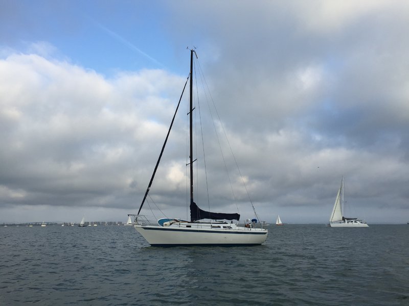 Parked out side San Diego Bay