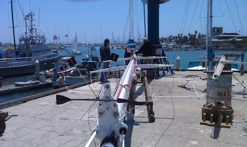Stepping the mast