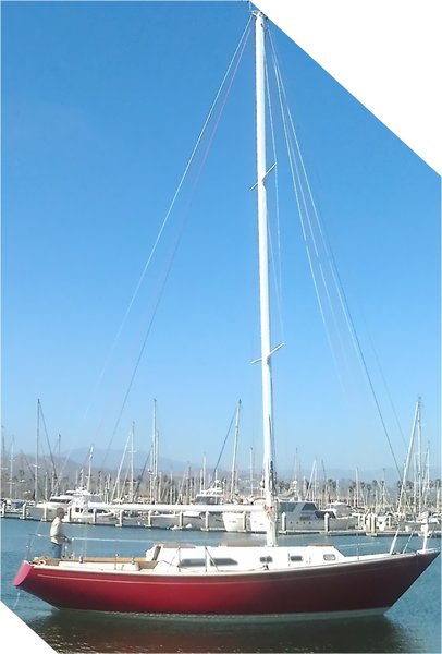Touring Ventura Harbor with the Atomic 4 a couple of weeks before we get the sail delivered.