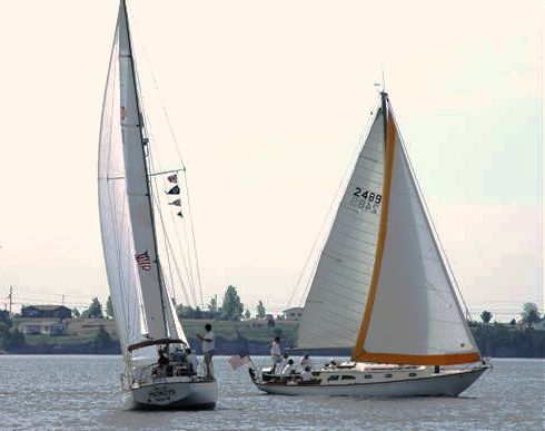 Valkyr is on the right.  This is hull #45 built in 1968.